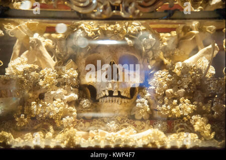 Reliquary in Museo dell Opera Metropolitana in Historic Centre of Siena listed World Heritage by UNESCO in Siena, Tuscany, Italy. 4 August 2016 © Wojc Stock Photo