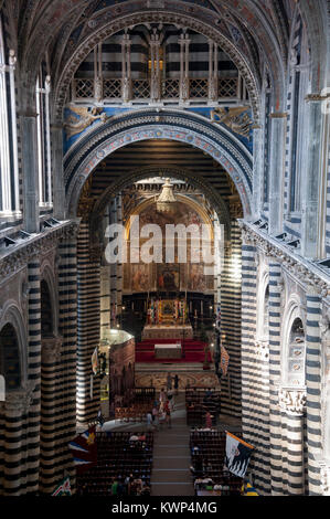 Porta del Cielo (Gate of Heaven) in Romanesque and Italian Gothic Cattedrale Metropolitana di Santa Maria Assunta (Siena Cathedral of Assumption of Ma Stock Photo