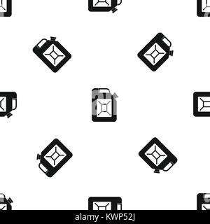 Jerrycan pattern seamless black Stock Vector