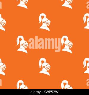 Medieval helmet pattern seamless Stock Vector