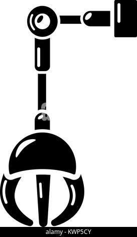 Mechanical grabber icon, simple style. Stock Vector