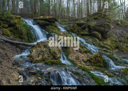 Kazu grava, Cesis Latvia 2015, Nature, waterfall, trees and beautiful view. Stock Photo