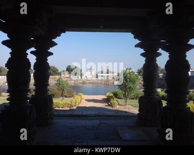 Mahadeva temple, Itangi, Karnataka, India Stock Photo