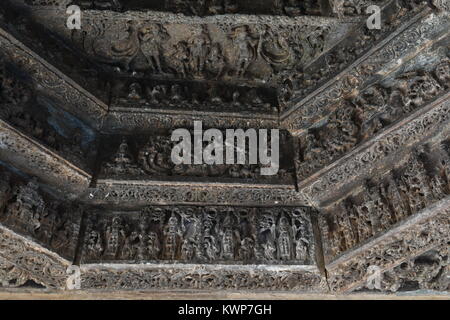 Mahadeva temple, Itangi, Karnataka, India Stock Photo