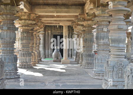 Mahadeva temple, Itangi, Karnataka, India Stock Photo