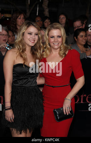 LOS ANGELES, CA - NOVEMBER 14: Melissa Joan Hart attends 'The Twilight Saga: Breaking Dawn Part 1' at Nokia Theatre L.A. Live on November 14, 2011 in Los Angeles, California   People:  Melissa Joan Hart Stock Photo