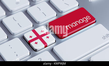 Georgia High Resolution Manage Concept Stock Photo