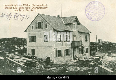 Razglednica Uršlje gore 1912 Stock Photo