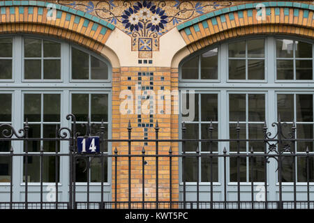 France, Paris, Creche, or nursery school in the 14th arrondissement Stock Photo