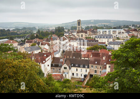 The town of Chateau Thierry, Aisne, Picardy, France Stock Photo