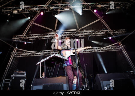 The Spanish psychedelic pop band Ocellot performs a live concert at the Spanish music festival Primavera Sound 2015 in Barcelona. Spain, 29/05 2015. Stock Photo