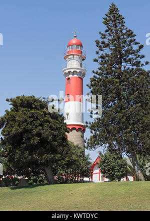 The historic lighthouse of Swakopmund, Namibia, Africa Stock Photo