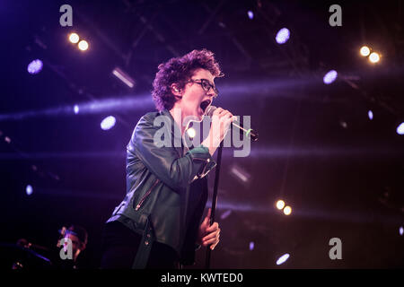 The popular and award-winning Danish singer and songwriter Marie Key performs a live concert at Roskilde Festival 2013. Denmark, 05/07 2013. Stock Photo