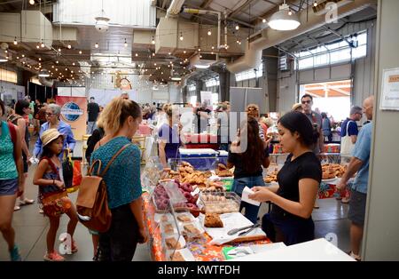 pastry stall at santa fe farmers market new mexico USA Stock Photo