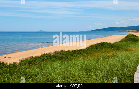 Inverness beach, Inverness County, Cape Breton Island, Nova Scoatia, Canada. West coast of Cape Breton Island on the Gulf of St Lawrence Stock Photo