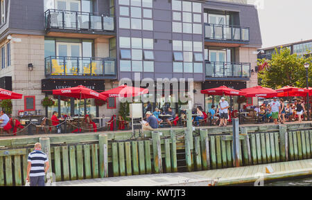 The Bicycle Thief a renowned Italian restaurant, Bishop's Landing, Halifax Waterfront, Halifax, Nova Scotia, Canada Stock Photo