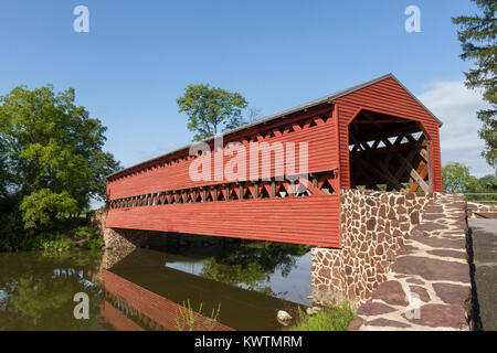 The Sachs Covered Bridge near Gettysburg, Pennsylvania, United States. Stock Photo