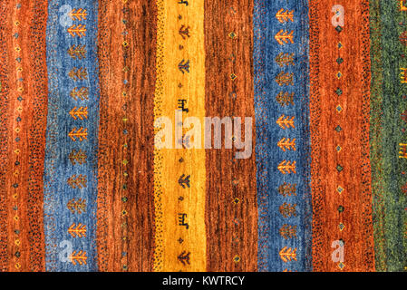 Pieces of colorful patterned carpets as backgrounds Stock Photo