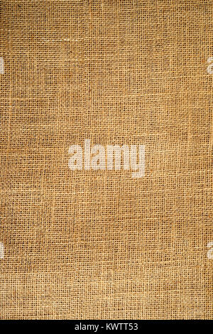 vintage textured background of coarse burlap, vertical Stock Photo