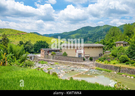 Zhengfulou, Princess of TuLou, one of the most famous tulou in fujian Stock Photo