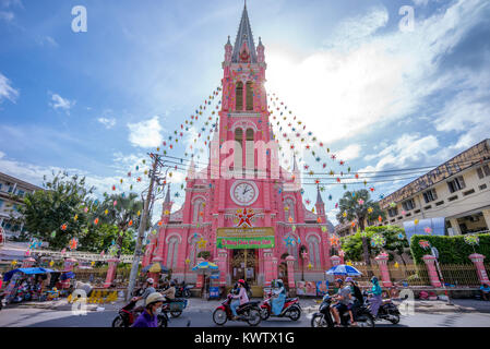 Church of the Sacred Heart of Jesus in Saigon Stock Photo