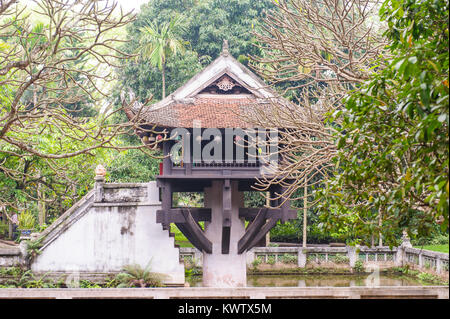 One Pillar Pagoda in Hanoi, Vietnam Stock Photo
