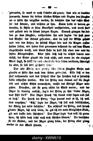 De Kinder und Hausmärchen Grimm 1857 V2 086 Stock Photo