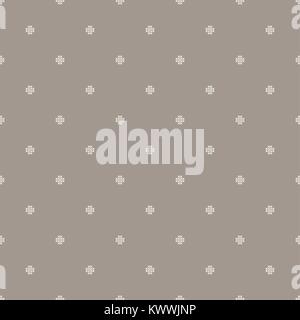 Dotted cross seamless vector pattern. Stock Vector