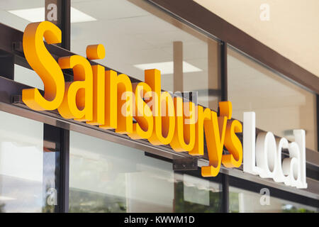 Sainsburys supermarket in Colindale, North London, England Stock Photo