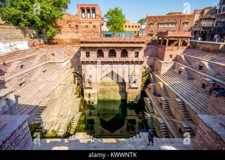 The Step Well in Jodhpur, India Stock Photo