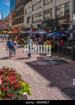 Sparks Street, pedestrian mall,  Ottawa, Ontario, Canada. Stock Photo