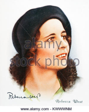 Rebecca West  was a British author, journalist, 1892 – 1983 Stock Photo