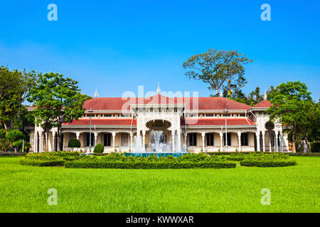 Abhisek Dusit Throne Hall or the Thai Handicraft Museum is a museum within Dusit Palace in Bangkok, Thailand Stock Photo