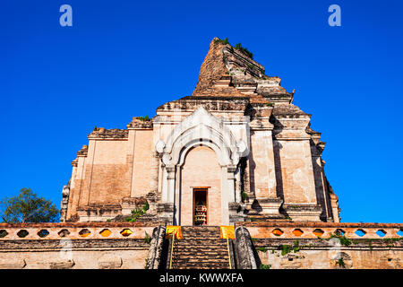 Wat Chedi Luang Temple in Chiang Mai, Thailand Stock Photo