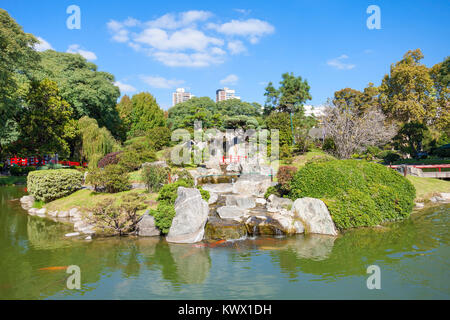 The Buenos Aires Japanese Gardens (Jardin Japones de Buenos Aires) are a public space in Buenos Aires, Argentina Stock Photo