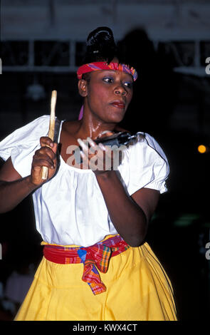 Music  Show in a Club, Jamaica Stock Photo