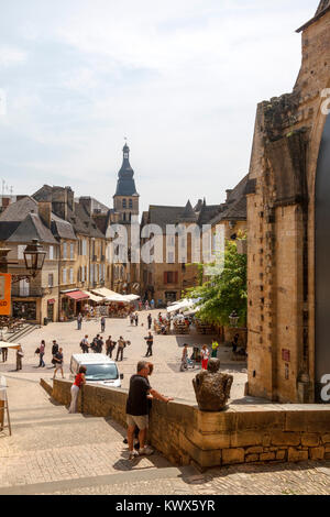 The town of Sarlat is in a region known in France as the Périgord Noir . Stock Photo