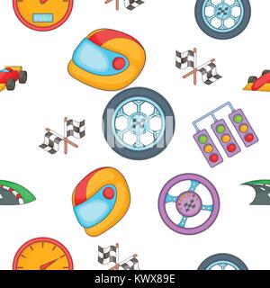 Race and awarding pattern. Cartoon illustration of race and awarding vector pattern for web Stock Vector