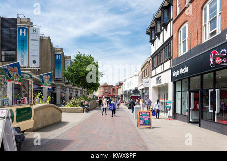 Pedestrianised Midland Road, Bedford, Bedfordshire, England, United 