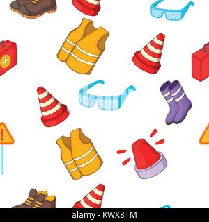 Construction pattern. Cartoon illustration of construction vector pattern for web Stock Vector