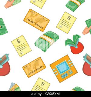 Funding pattern, cartoon style Stock Vector