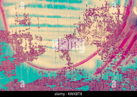 Old rusty metal with chaotic paints and rusty spots grunge background copyspace Stock Photo