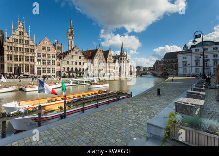 Ghent old town, Belgium. Stock Photo