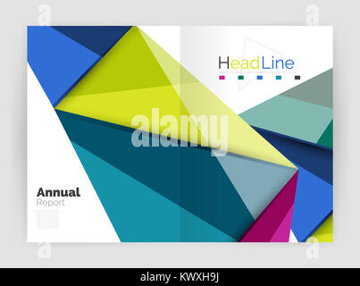 triangle business brochure template Stock Photo