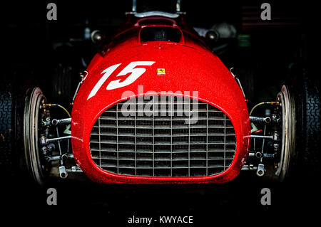 1950 Ferrari F430 Dino gleaming in the sunshine at Goodwood Revival Stock Photo