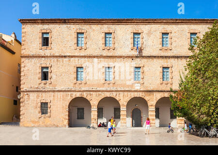 Archaeological Museum of Nauplion is located on Syntagma or Constitution square, the central square of Nafplio town in Greece. Stock Photo