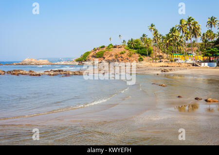 Vagator or Ozran beach in north Goa, India Stock Photo