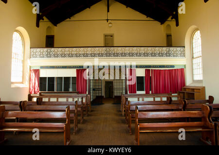 FREMANTLE, AUSTRALIA - October 26, 2016: Church chapel inside old Fremantle prison listed as a heritage site by UNESCO Stock Photo