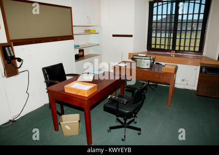 FREMANTLE, AUSTRALIA - October 26, 2016: Office rooms inside old Fremantle prison listed as a heritage site by UNESCO Stock Photo