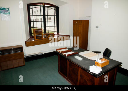 FREMANTLE, AUSTRALIA - October 26, 2016: Office rooms inside old Fremantle prison listed as a heritage site by UNESCO Stock Photo